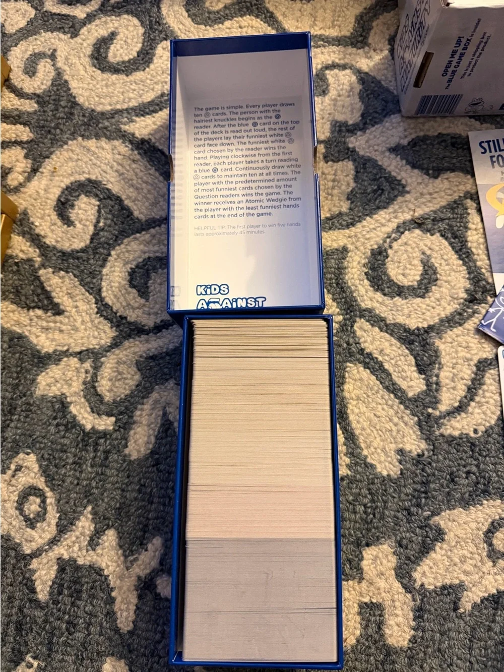Kids against maturity Family Party Game.